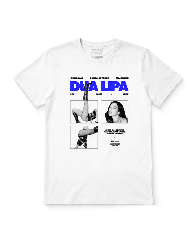 Polera Dua Lipa World Tour Radical Optimism