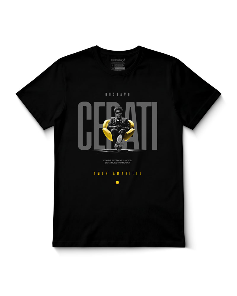 Polera Gustavo Cerati Amor Amarillo