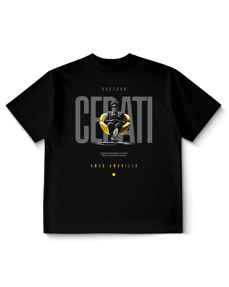 Polera Gustavo Cerati Amor Amarillo