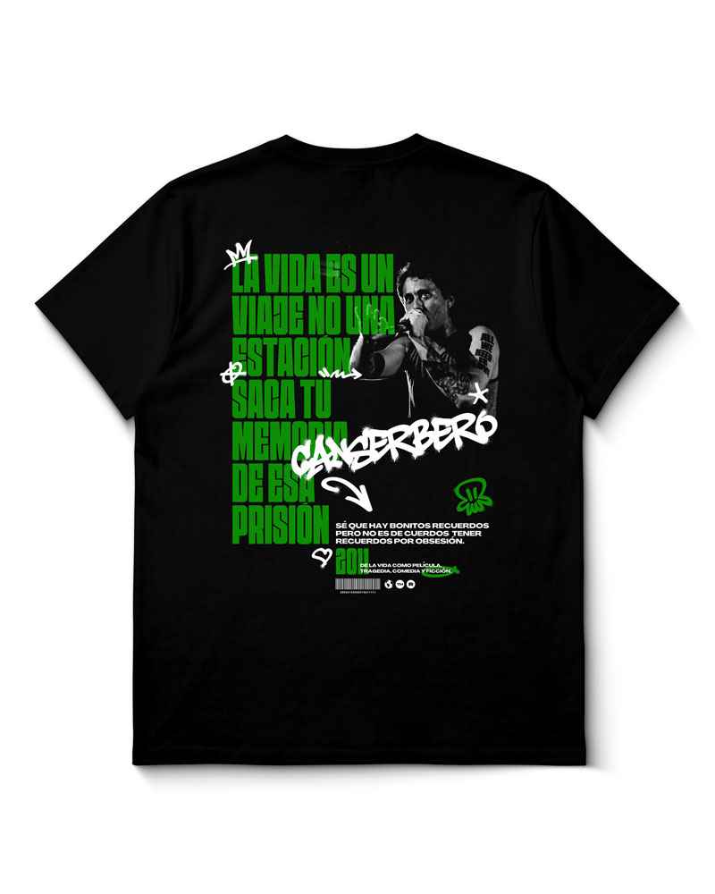 Polera Canserbero De la Vida Como Pelicula Tragedia Comedia y Ficcion
