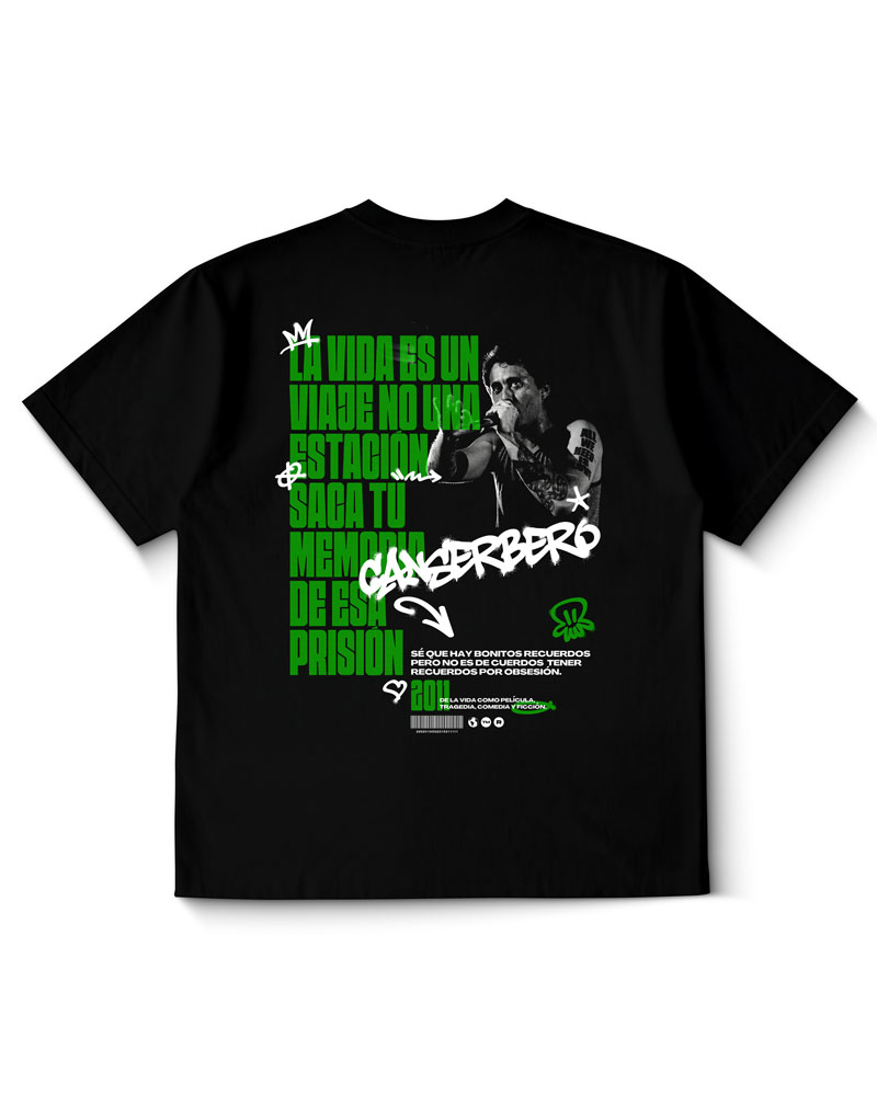 Polera Canserbero De la Vida Como Pelicula Tragedia Comedia y Ficcion