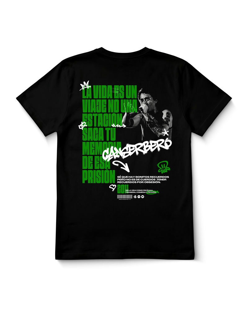 Polera Canserbero De la Vida Como Pelicula Tragedia Comedia y Ficcion