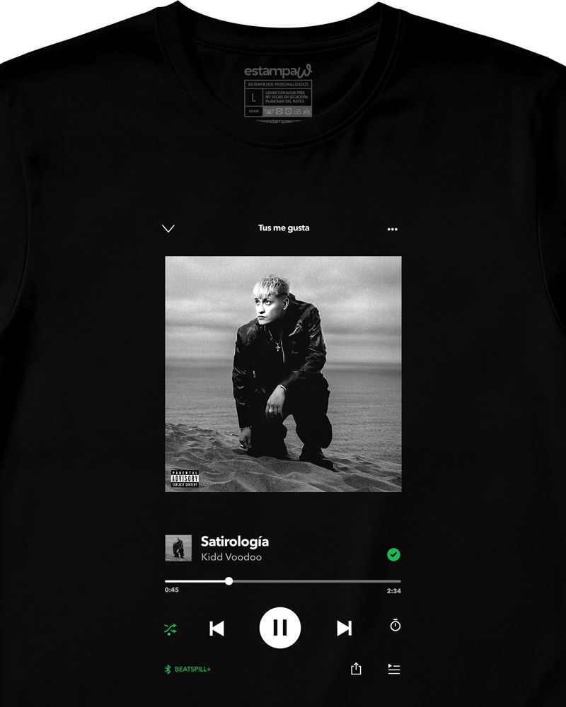 Polera Spotify Kidd Voodoo Satirología