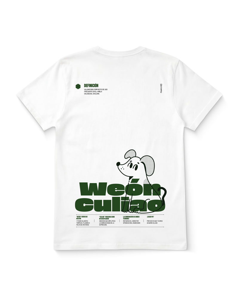 Polera Weón Culiao Definición