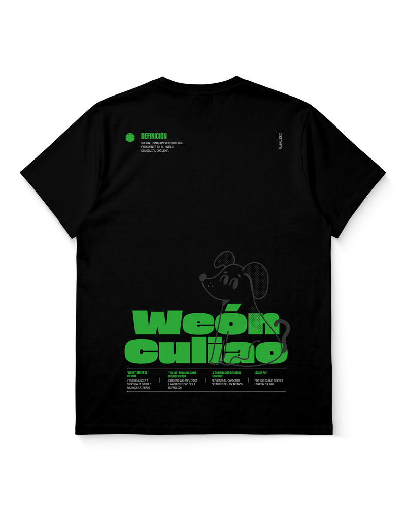 Polera Weón Culiao Definición