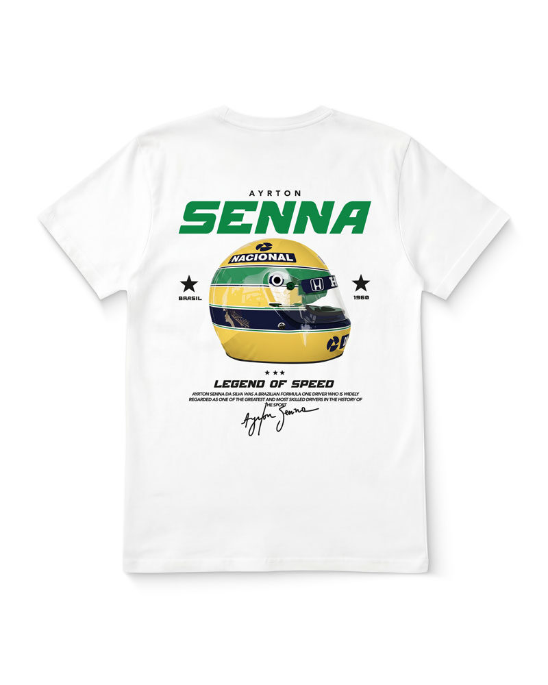 Polera Ayrton Senna Casco Legend