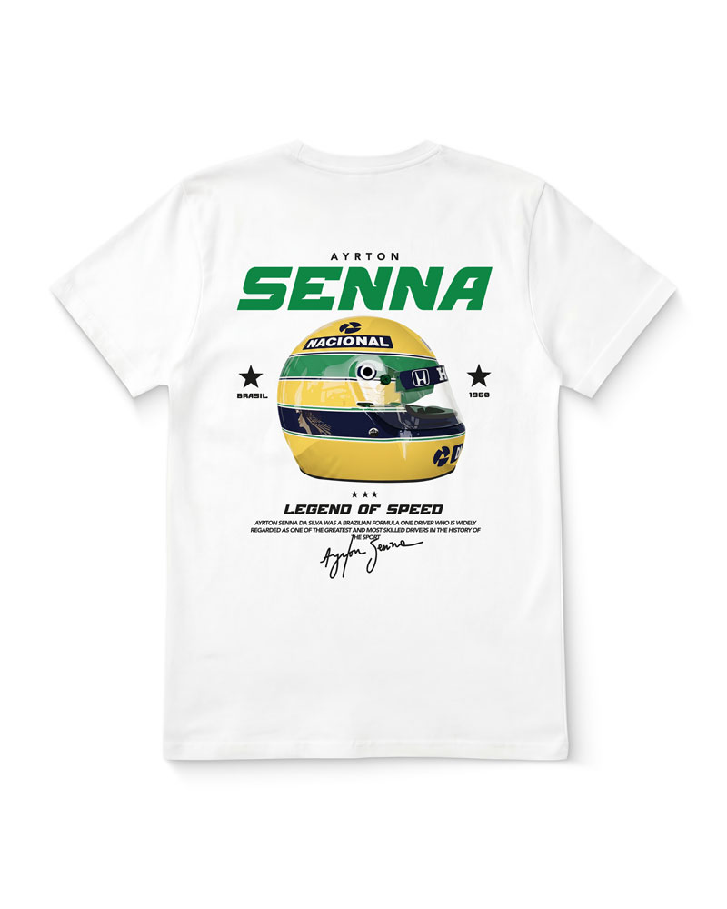 Polera Ayrton Senna Casco Legend