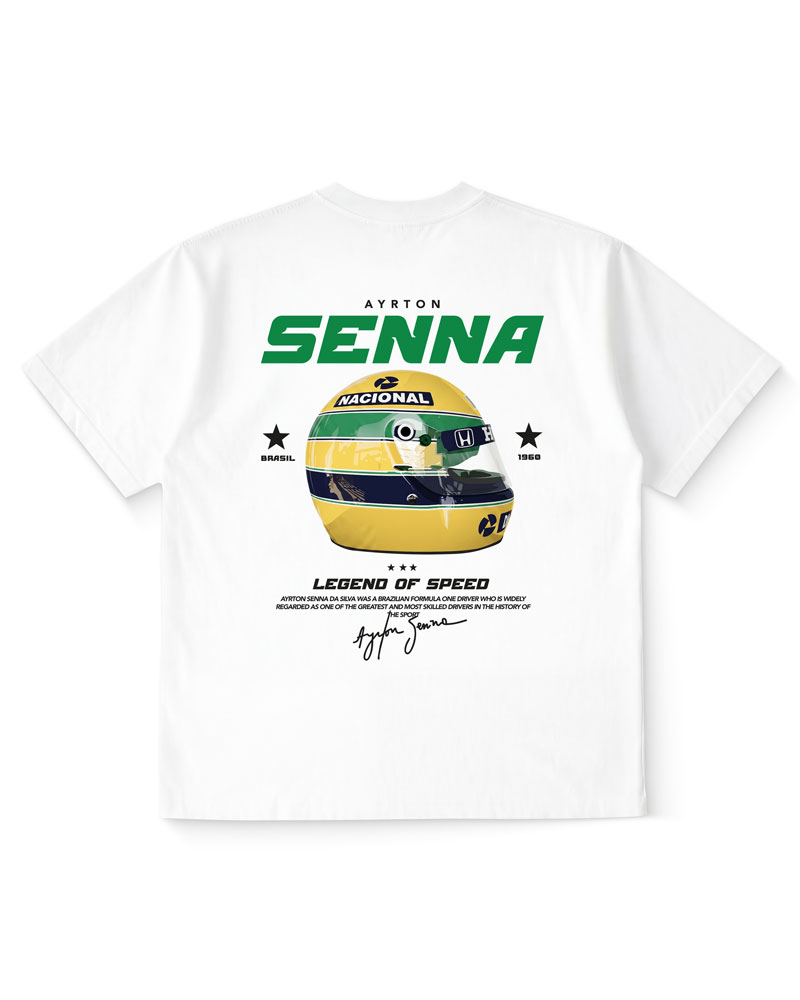 Polera Ayrton Senna Casco Legend