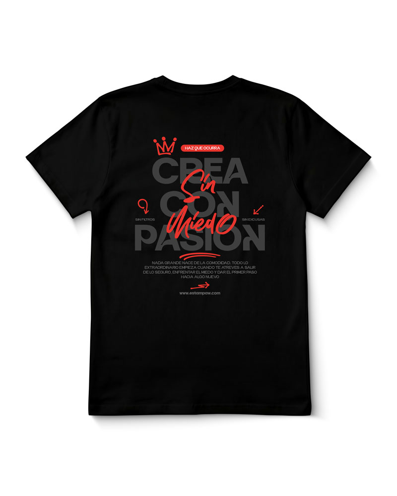 Polera Crea Con Pasión Sin Miedo