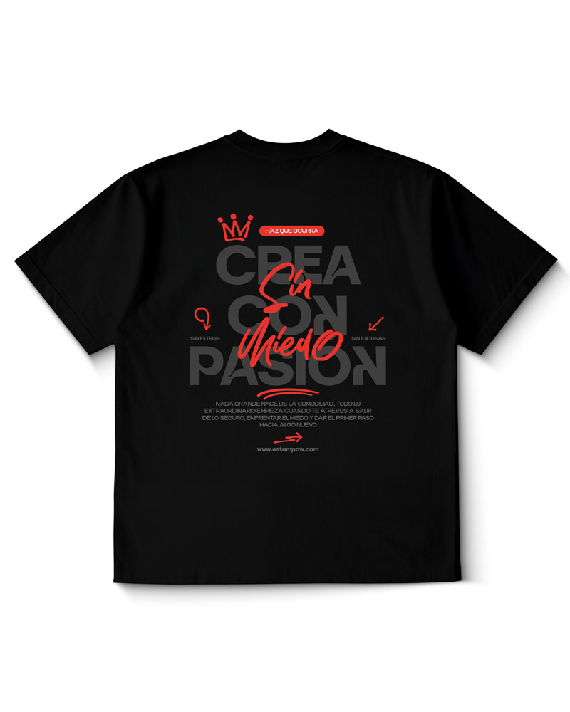 Polera Crea Con Pasión Sin Miedo