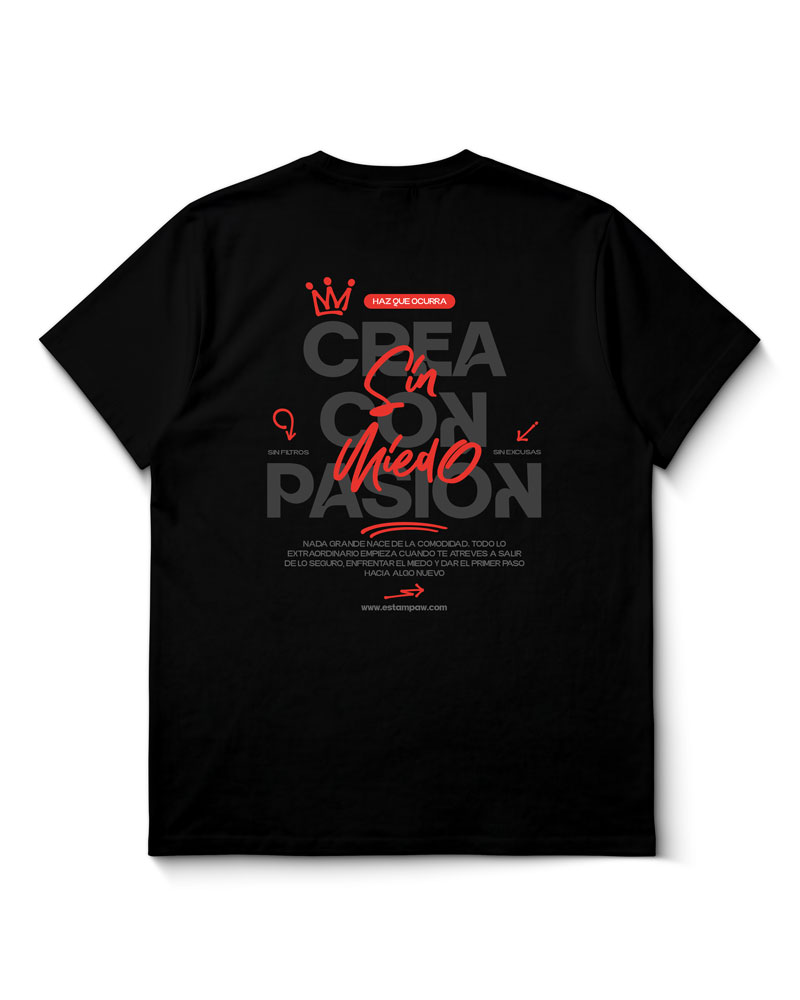 Polera Crea Con Pasión Sin Miedo